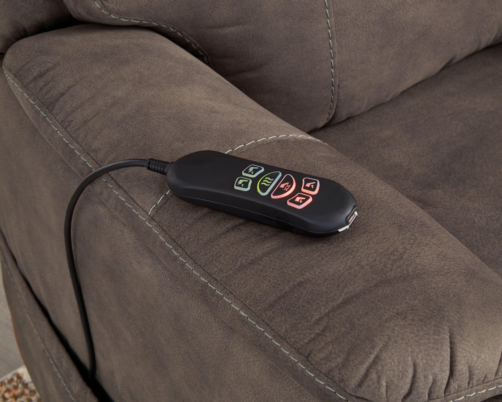 Crestmeade Espresso Faux Leather Power Lift Recliner