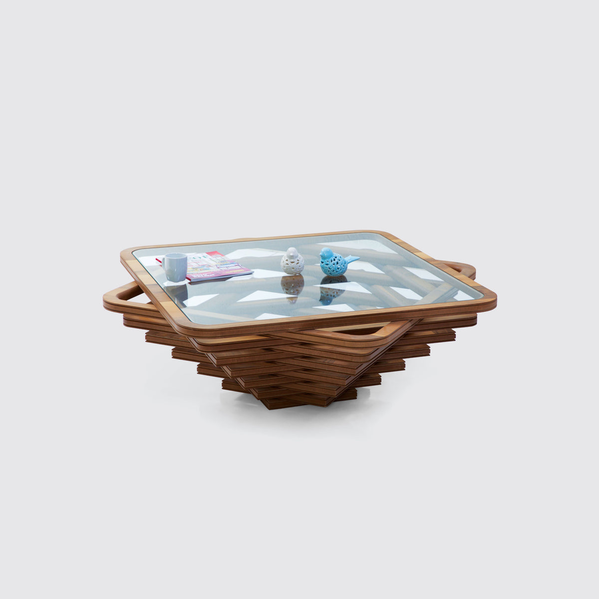 Gina Walnut Coffee Table