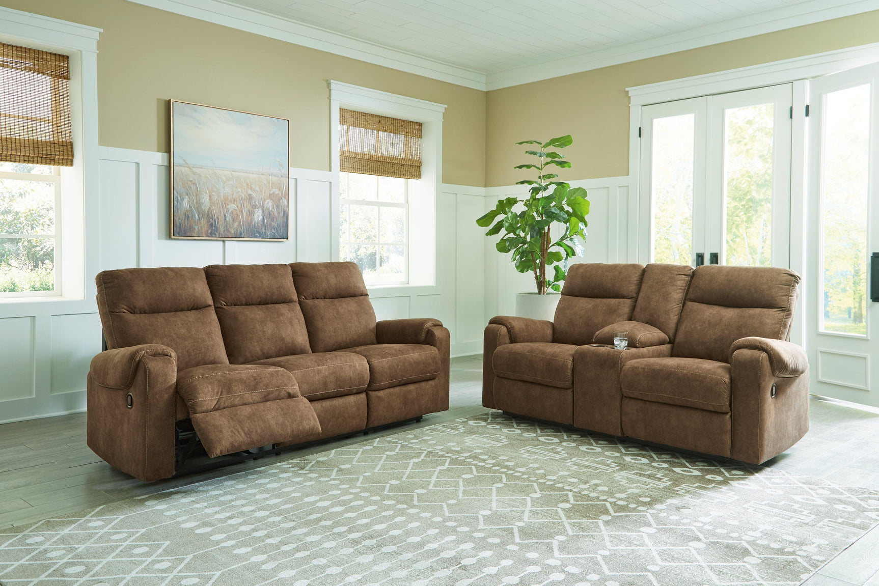 Edenwold Brindle Sofa, Loveseat and Recliner