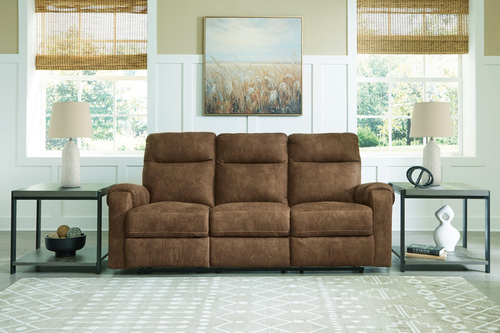 Edenwold Brindle Chenille Reclining Sofa