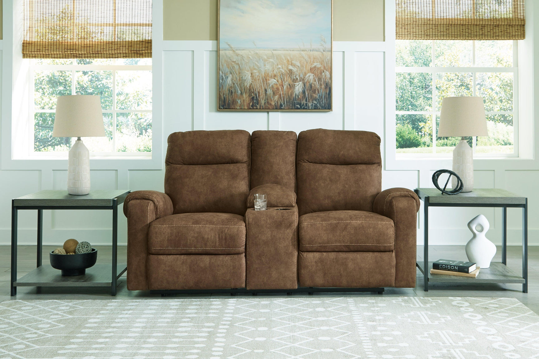 Edenwold Brindle Sofa, Loveseat and Recliner