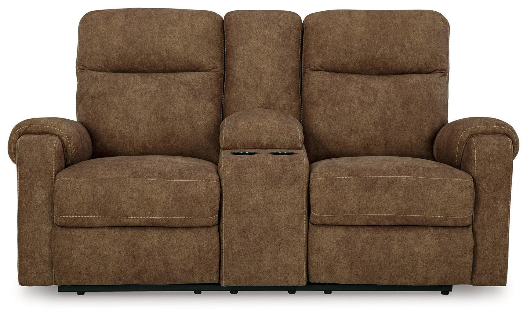 Edenwold Brindle Chenille Reclining Loveseat with Console