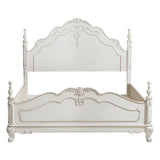 Cinderella White Panel Queen Bed