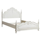 Cinderella White Panel Queen Bed