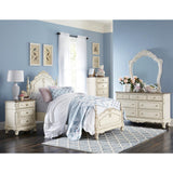 Cinderella White Panel Queen Bed