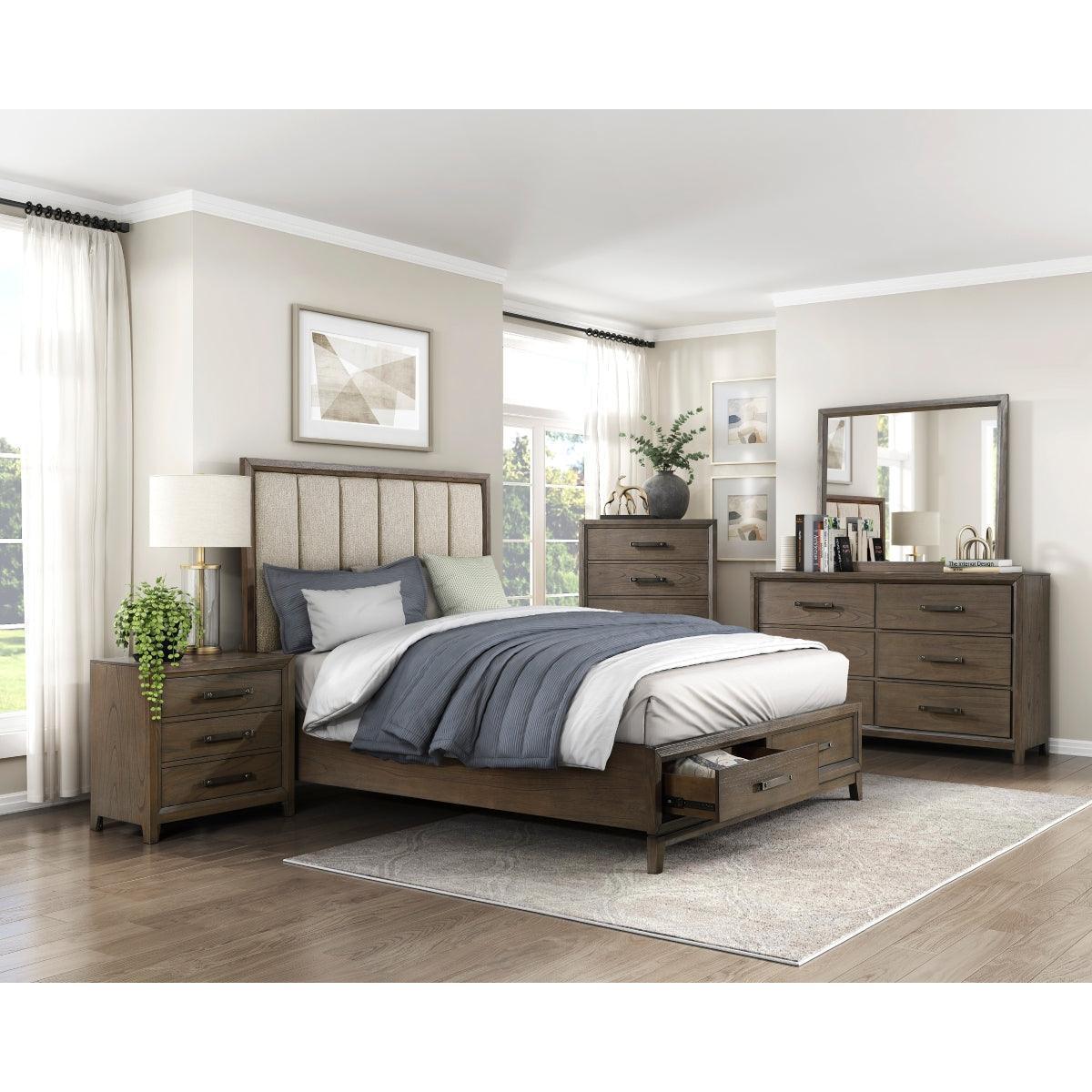 Shoro Upholstered Storage Platform Queen Bed