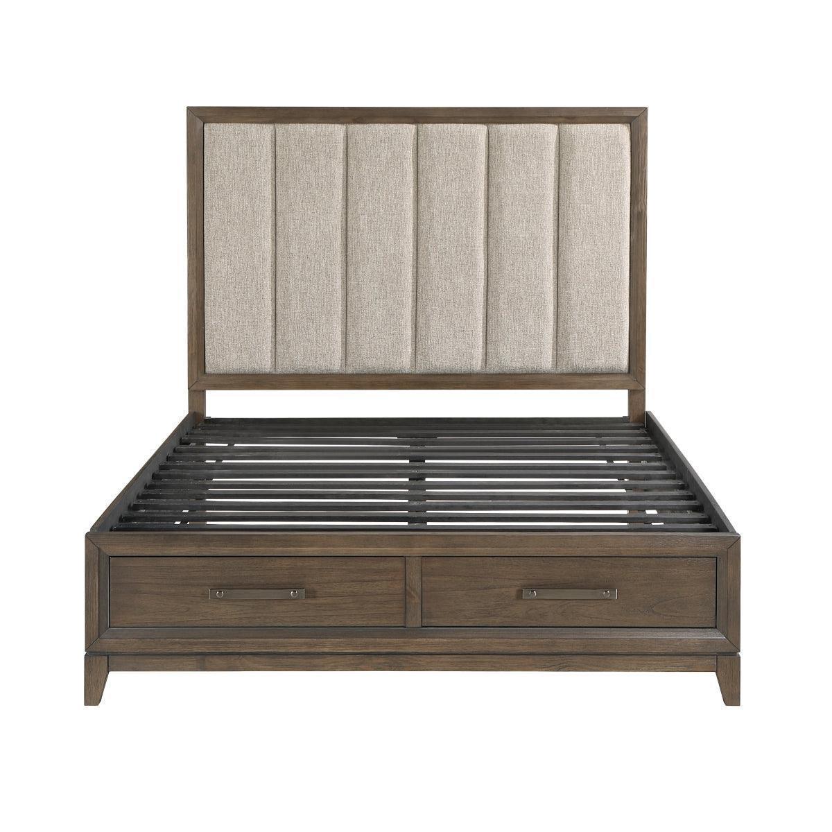 Shoro Upholstered Storage Platform King Bed