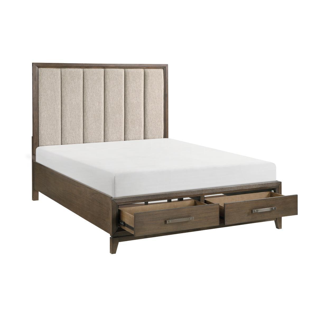 Shoro Upholstered Storage Platform Queen Bed