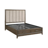 Shoro Upholstered Storage Platform King Bed