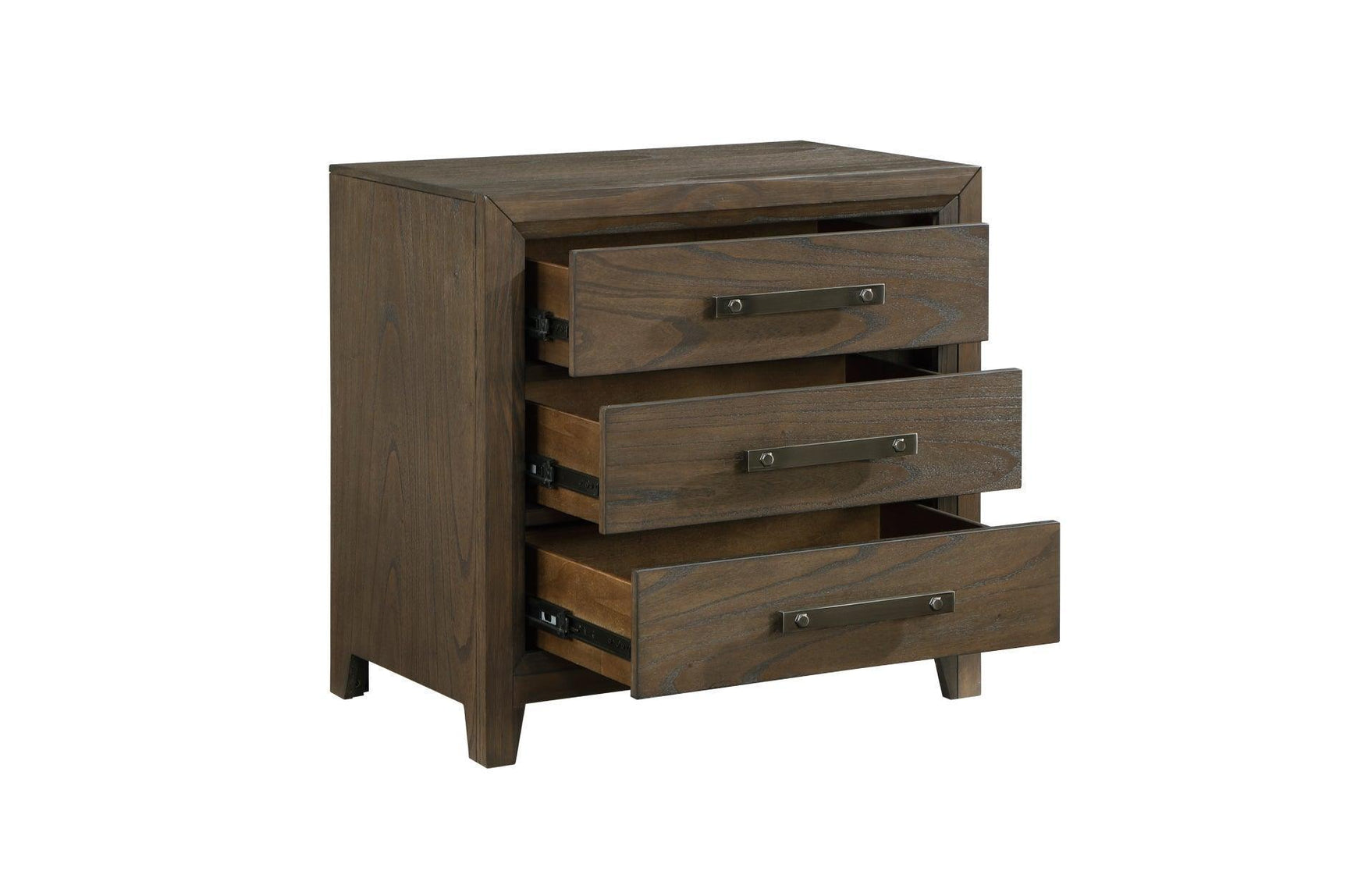 Cambridge Brown Upholstered Storage Platform Bedroom Set