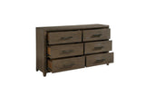 Cambridge Brown Upholstered Storage Platform Bedroom Set