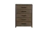 Cambridge Brown Upholstered Storage Platform Bedroom Set