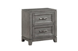 Garretson Gray Modern Transitional Okume Veneer Solid Wood Metal Storage Bedroom Set - Ella Furniture