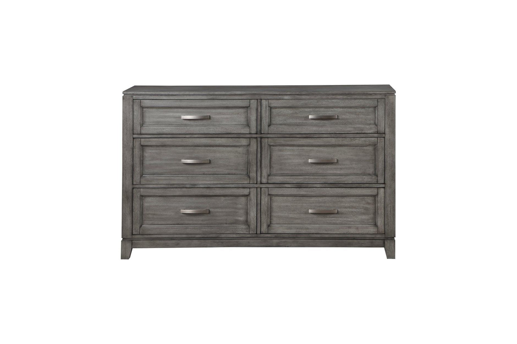 Garretson Gray Modern Transitional Okume Veneer Solid Wood Metal Storage Bedroom Set - Ella Furniture
