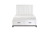 Garretson White Storage Platform Bedroom Set