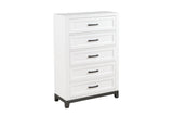Garretson White Storage Platform Bedroom Set