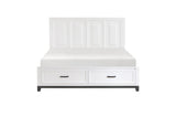 Garretson White Storage Platform Bedroom Set