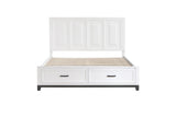 Garretson White Storage Platform Bedroom Set