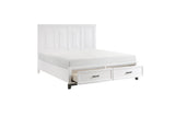 Garretson White Storage Platform Bedroom Set