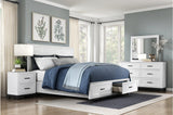 Garretson White Storage Platform Bedroom Set