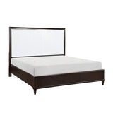 Sam White Cherry Panel King Bed