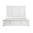 Mackinac White Modern Traditional Transitional Solid Wood Queen Bed - Ella Furniture