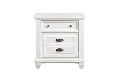 Mackinac White Modern Traditional Transitional Solid Wood Bedroom Set - Ella Furniture