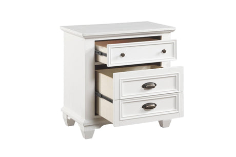 Mackinac White Modern Traditional Transitional Solid Wood Bedroom Set - Ella Furniture