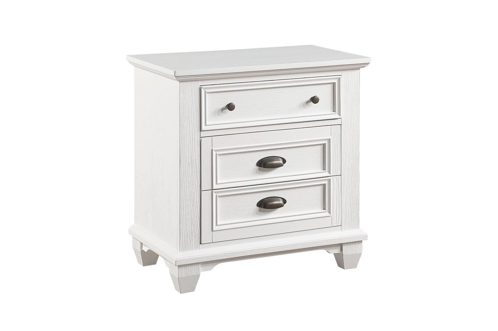 Mackinac White Modern Traditional Transitional Solid Wood Bedroom Set - Ella Furniture