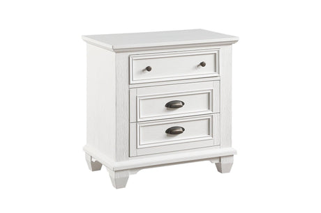 Mackinac White Modern Traditional Transitional Solid Wood Bedroom Set - Ella Furniture