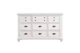 Mackinac White Modern Traditional Transitional Solid Wood Bedroom Set - Ella Furniture