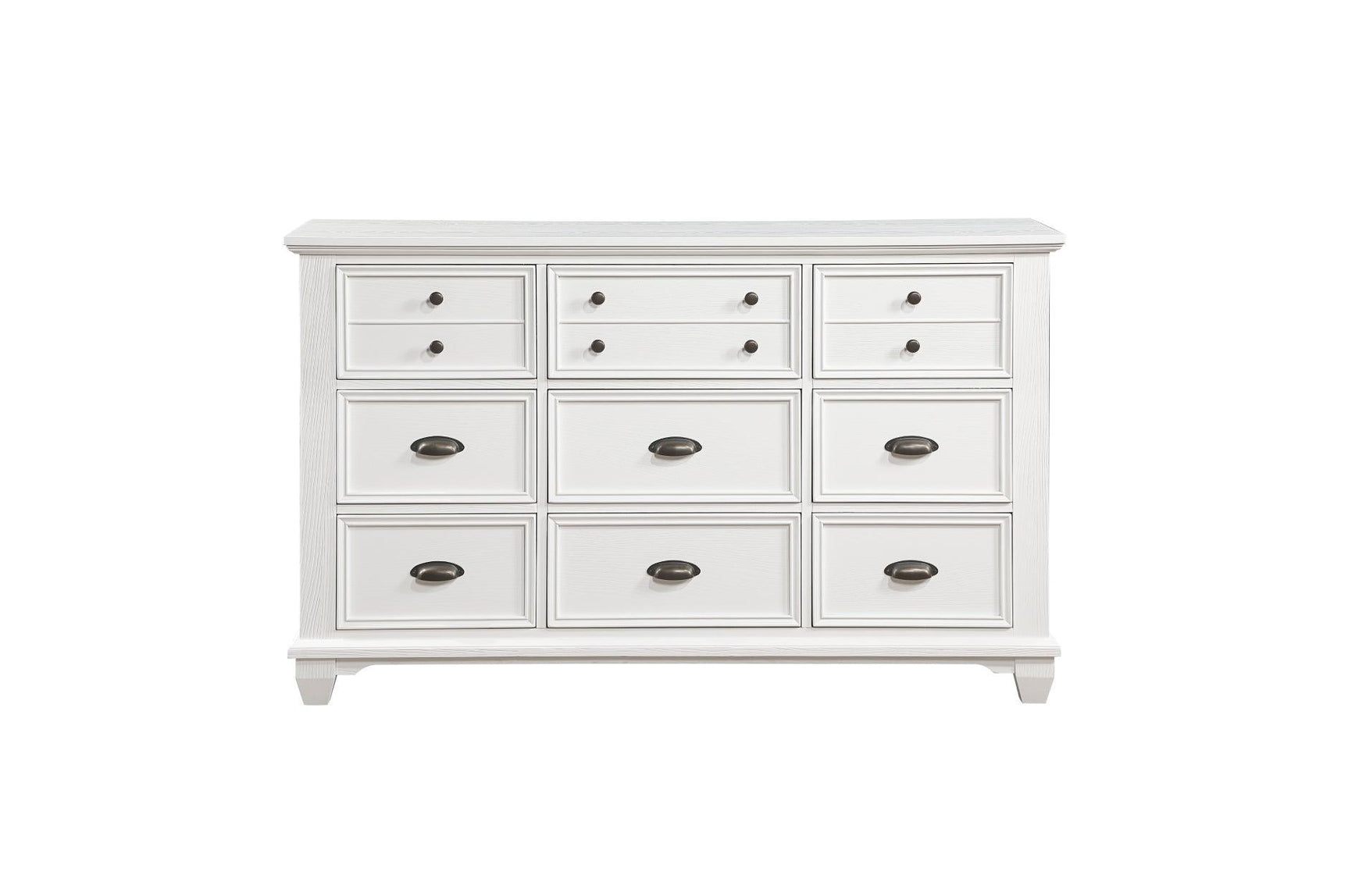 Mackinac White Modern Traditional Transitional Solid Wood Bedroom Set - Ella Furniture