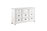 Mackinac White Modern Traditional Transitional Solid Wood Bedroom Set - Ella Furniture