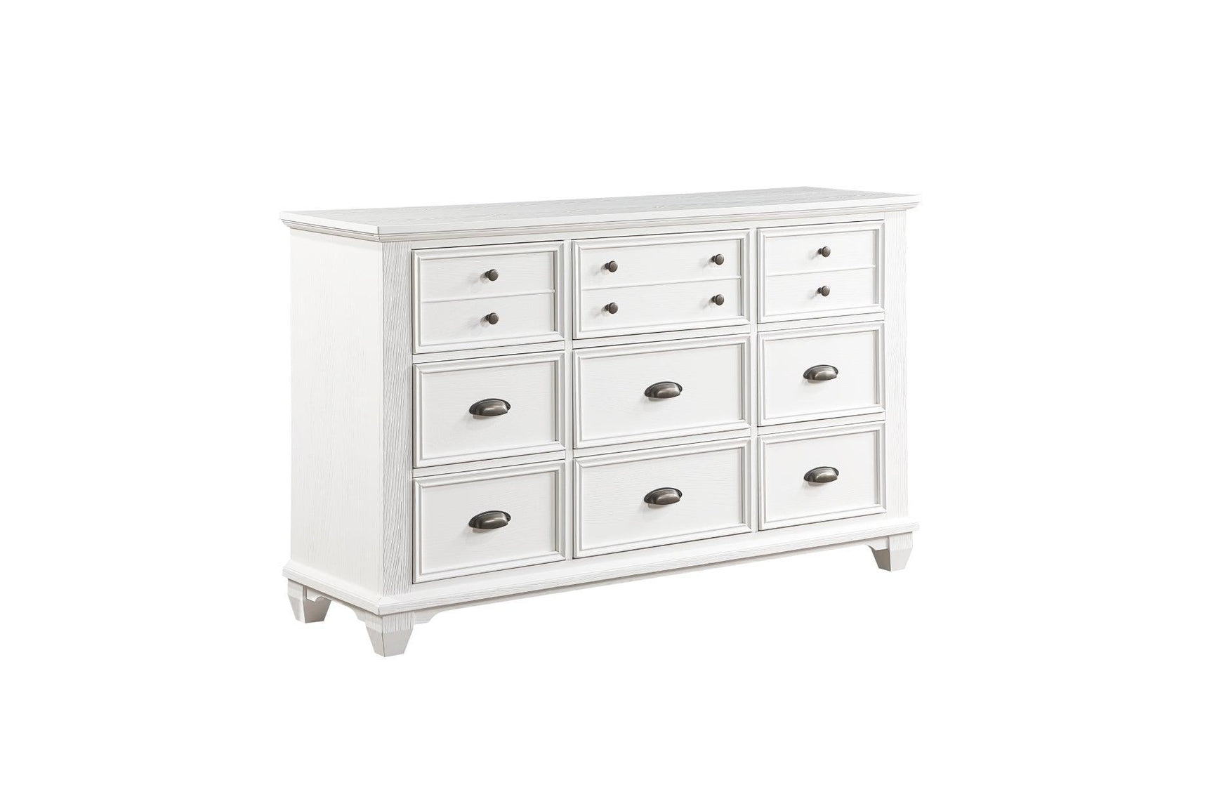 Mackinac White Modern Traditional Transitional Solid Wood Bedroom Set - Ella Furniture