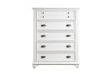 Mackinac White Modern Traditional Transitional Solid Wood Bedroom Set - Ella Furniture