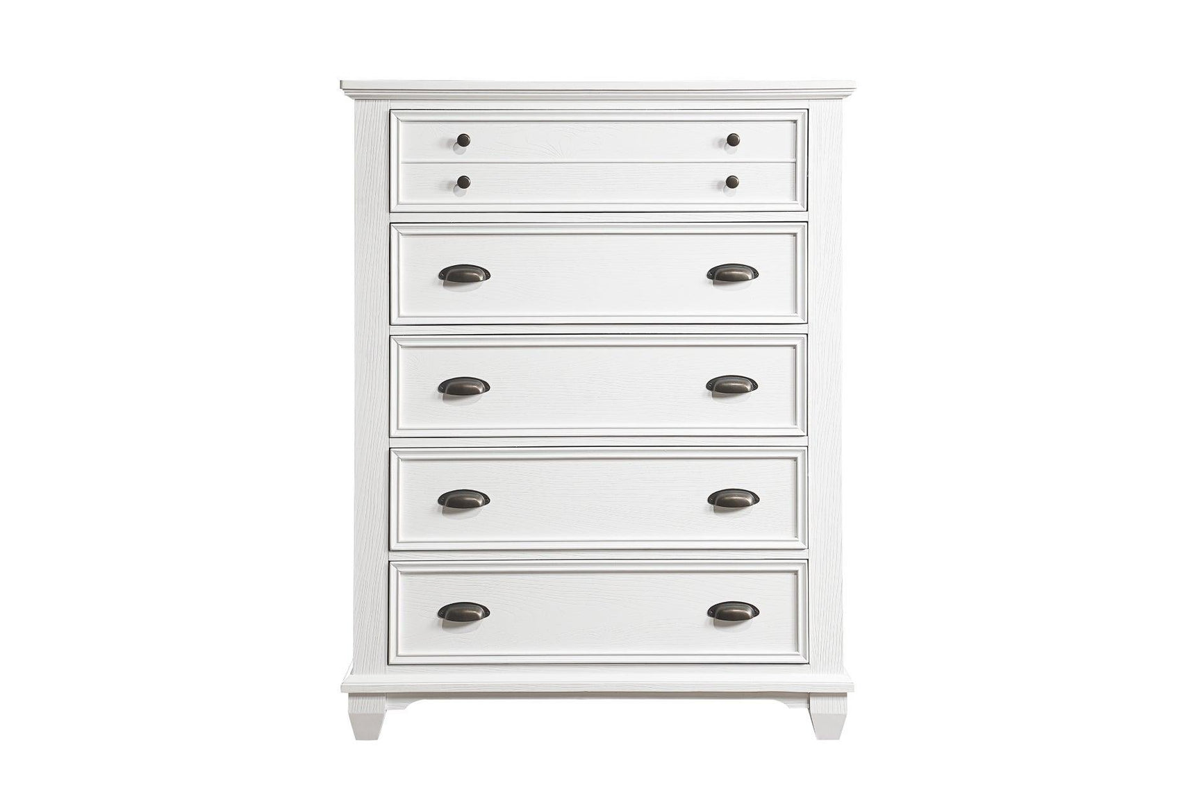Mackinac White Modern Traditional Transitional Solid Wood Bedroom Set - Ella Furniture