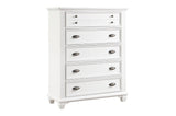 Mackinac White Modern Traditional Transitional Solid Wood Bedroom Set - Ella Furniture