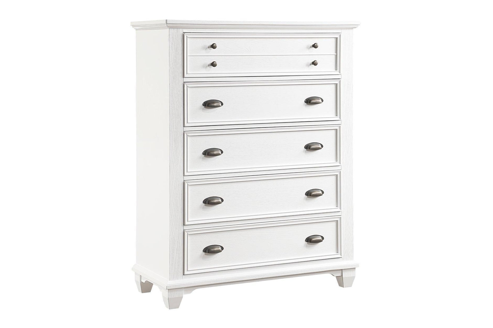Mackinac White Modern Traditional Transitional Solid Wood Bedroom Set - Ella Furniture