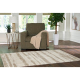 Jerrlow Beige/Brown/Gray Washable Medium Rug — product view