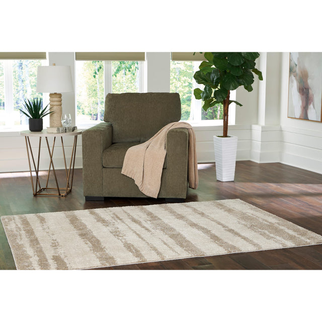 Jerrlow Beige/Brown/Gray Washable Medium Rug — product view
