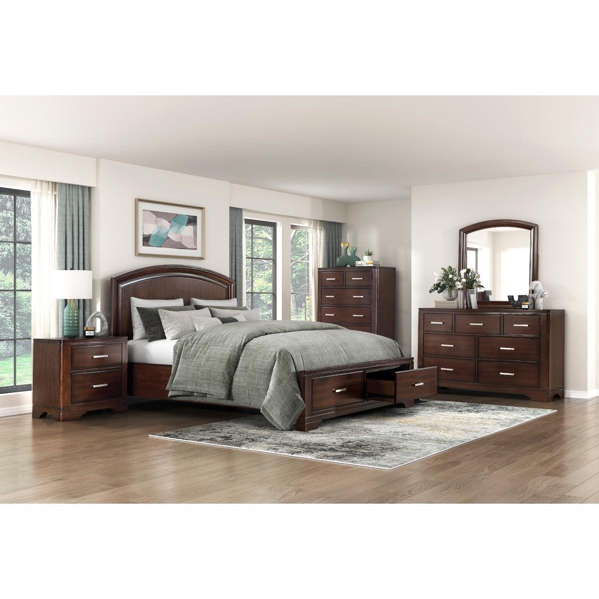 Heinz Cherry Storage Platform Queen Bed