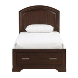 Hudson Cherry Storage Platform Twin Bed