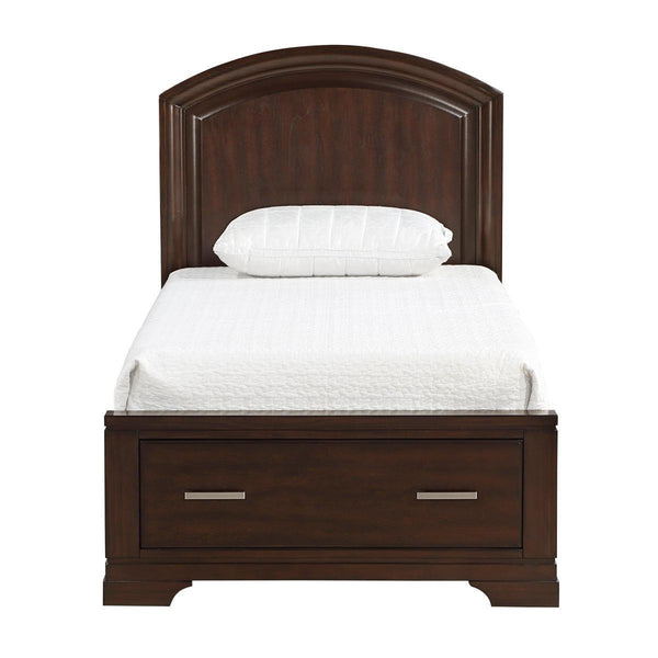 Hudson Cherry Storage Platform Twin Bed