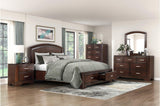 Hudson Cherry Storage Platform Bedroom Set