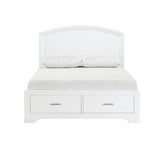 Heinz White Storage Platform Queen Bed