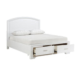 Heinz White Storage Platform Queen Bed
