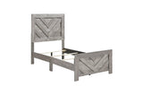 Corbin Rustic Gray Panel Bedroom Set