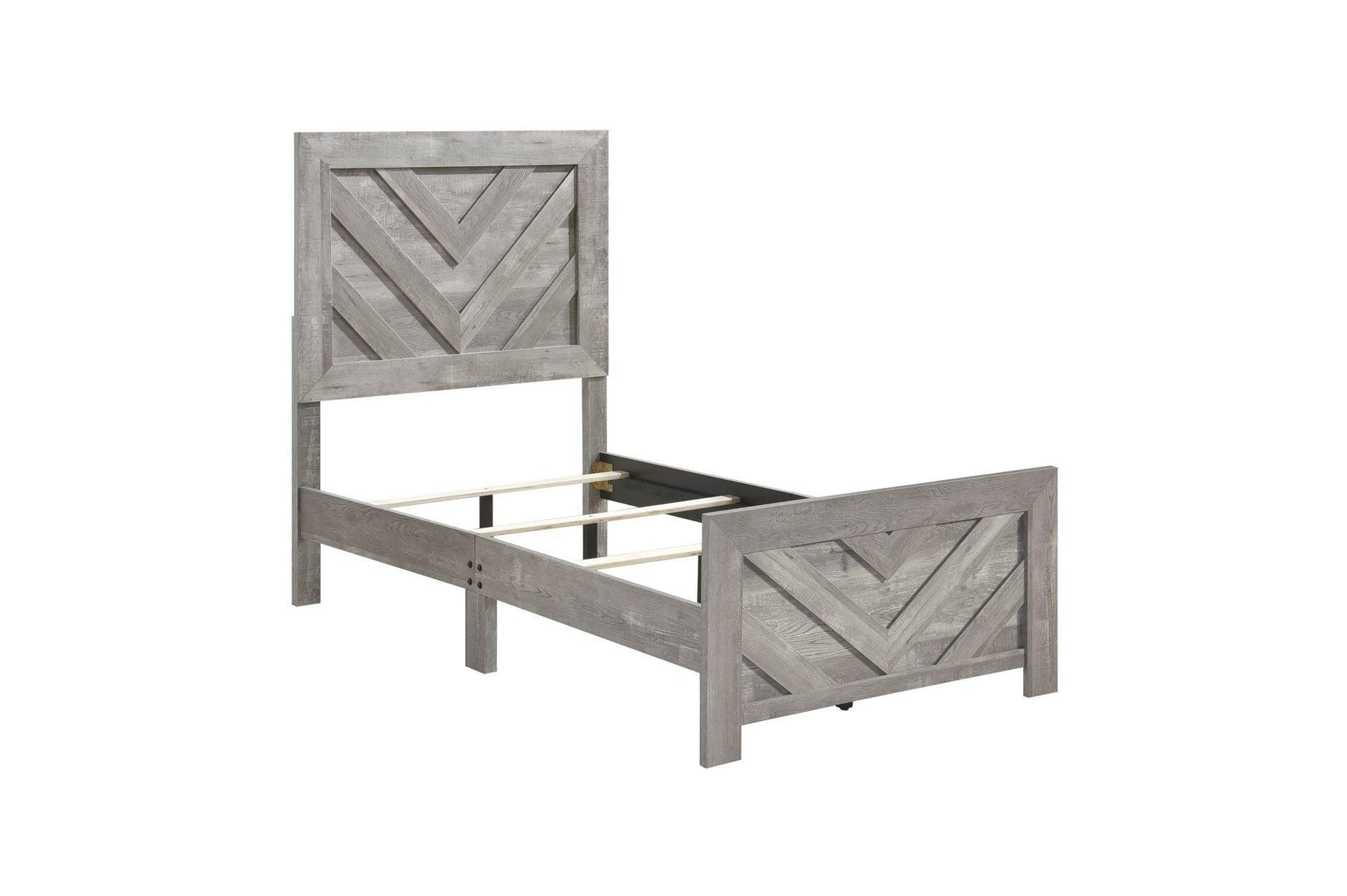 Corbin Rustic Gray Panel Bedroom Set