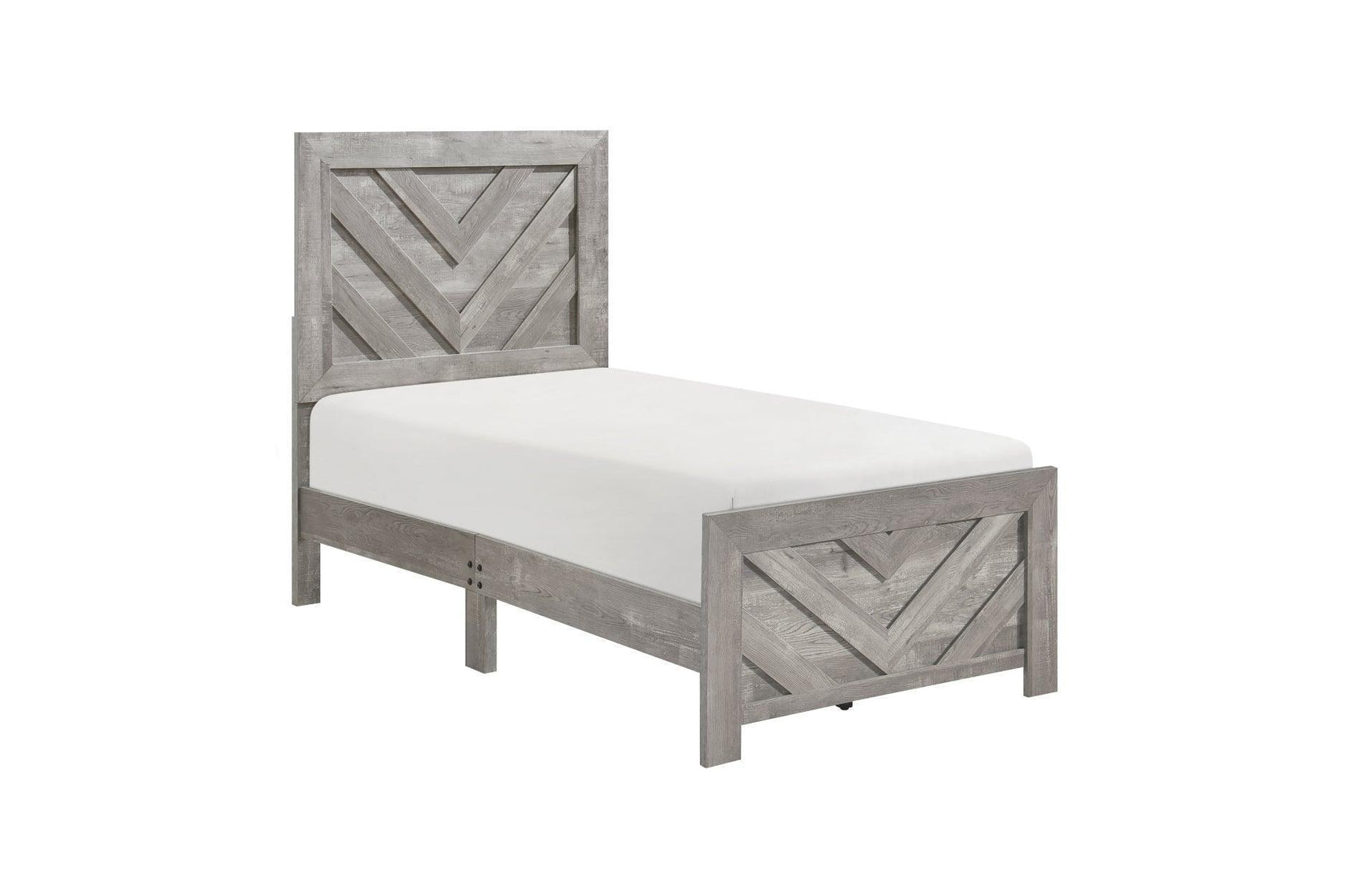 Corbin Rustic Gray Panel Bedroom Set