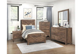 Corbin Rustic Brown Panel Bedroom Set